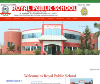 Royalpublicschoolgarh.com(Royal Public School) Screenshot