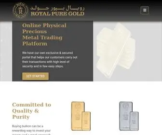 Royalpuregold.com(Royal Pure Gold In UAE/Dubai) Screenshot