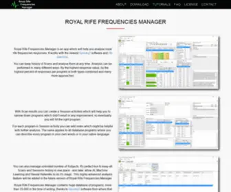 Royalrifefrequencies.com(Royal Rife Frequencies Manager) Screenshot