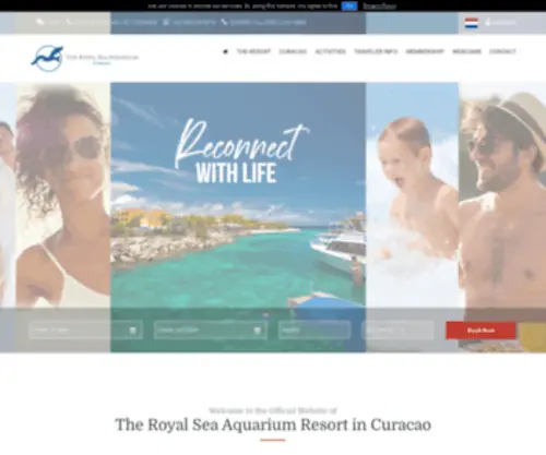 Royalseaquariumresort.com(The Official Website of The Royal Sea Aquarium Resort Reservations in Curacao) Screenshot