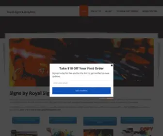 Royalsignsite.com(Royal Signs & Graphics) Screenshot