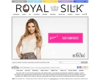 Royalsilkusa.com(Only silk) Screenshot