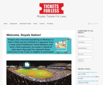 Royalsticketsforless.com(Royals Tickets For Less) Screenshot