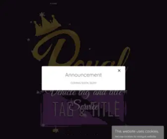 Royaltagntitle.com(Royal Tag & Title Service) Screenshot