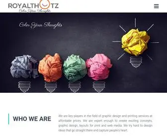 Royalthotz.com(Home Art Layout) Screenshot