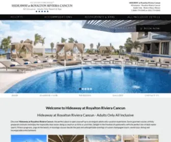 Royaltonhideawayrivieracancun.com(Hideaway at Royalton Riviera Cancun) Screenshot