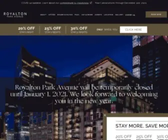 Royaltonparkavenue.com(Boutique Hotels in New York) Screenshot