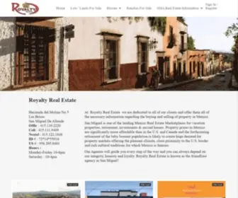 Royalty-Realestate.com(Real Estate in San Miguel de Allende) Screenshot