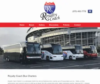 Royaltycoach.com(Royalty Coach Charter Buses) Screenshot