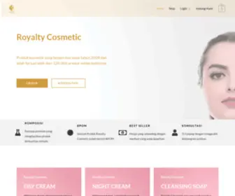 Royaltycosmetic.co.id(Royalty Cosmetic Pemutih Wajah Alami) Screenshot