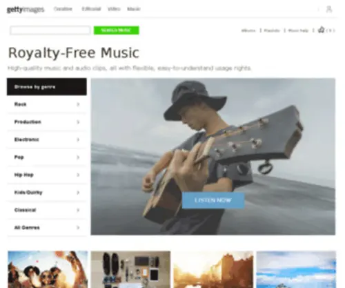Royaltyfreemusic.com(Royalty-Free Music Online for Production Music, Hold Music & More) Screenshot