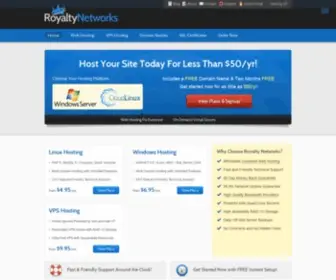 Royaltynetworks.com(Portal Home) Screenshot