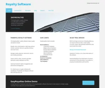 Royaltysoftware.net(Royalty software that's affordable and powerful) Screenshot