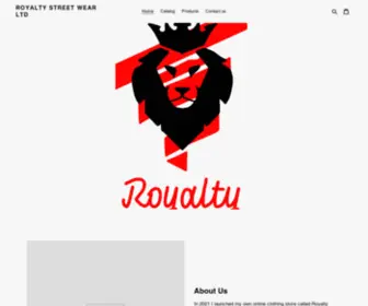 Royaltysw.com(Royalty Street Wear LTD) Screenshot