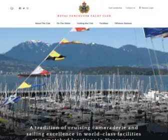 Royalvan.com(Royal Vancouver Yacht Club) Screenshot