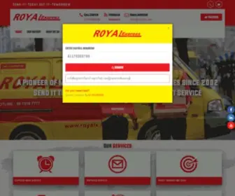 Royalx.net(A Pioneer of the Myanmar's Express Courier Services in the Logistics Industry) Screenshot