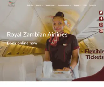 Royalzambianairlines.com(Royal Zambian Airlines) Screenshot