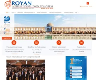 Royancongress.com(Royan International Twin Congress) Screenshot