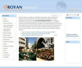Royaninstitute.org(Royan Institute) Screenshot
