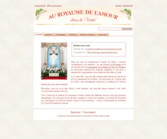 Royaume-Amour-Verite.org(Accueil) Screenshot