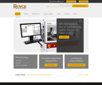 Royceinstruments.com(Royce Instruments) Screenshot