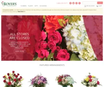 Royers.com(Royer's flowers and gifts) Screenshot