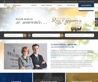 Royetgiguere.com(Salon funéraire) Screenshot