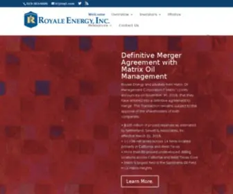 Royl.com(Royale Energy) Screenshot