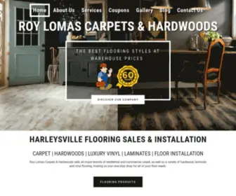 Roylomascarpets.com(Flooring Store servicing Harleysville) Screenshot