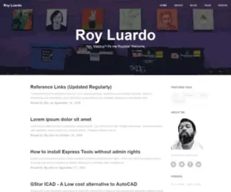 Royluardo.com(Roy Luardo Site) Screenshot