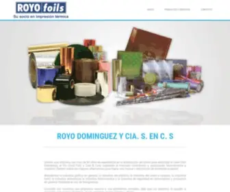 Royofoils.biz(Royo Foils) Screenshot