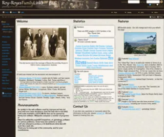 Royroyes.net(Royes Family Links) Screenshot