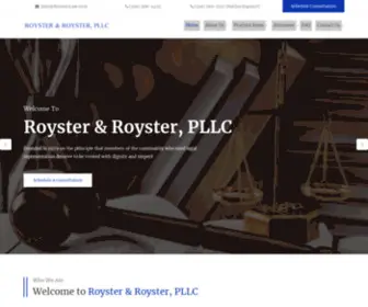 Roysterlaw.com(Royster & Royster) Screenshot