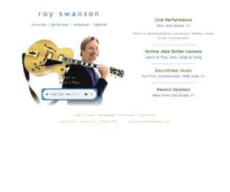 Royswan.com(Jazz Guitarist) Screenshot