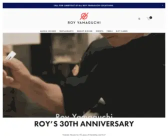 Royyamaguchi.com(Roy Yamaguchi) Screenshot