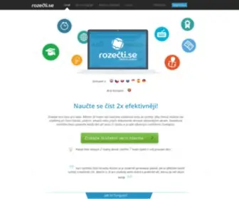 Rozectise.cz(Online kurz rychlého čtení) Screenshot