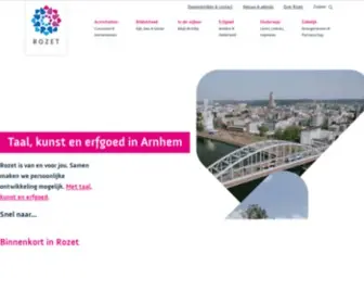 Rozet.nl(Taal, kunst en erfgoed in Arnhem) Screenshot