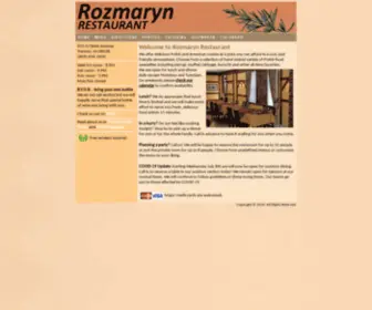 Rozmarynrestaurant.com(Rozmaryn Restaurant) Screenshot