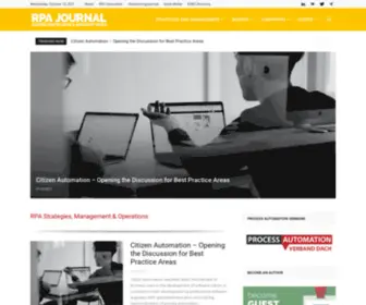 Rpa-Journal.org(Robotic Process Automation Journal) Screenshot