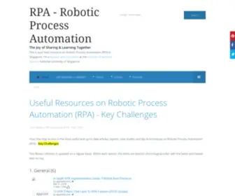 Rpa-SG.org(Robotic Process Automation) Screenshot