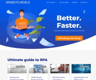 Rpabotsworld.com(All About Your Automation) Screenshot