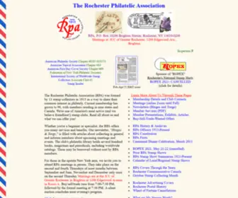 Rpastamps.org(Rochester Philatelic Association Home Page...tmf) Screenshot