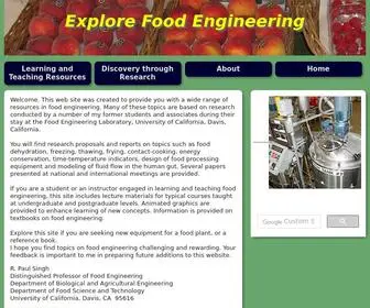 Rpaulsingh.com(Food engineering rpaulsingh) Screenshot