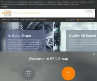 RPC-Group.com(Plastic Packaging Manufacturer & Product Innovation) Screenshot