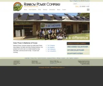 RPC.com.au(Rainbow Power Company) Screenshot