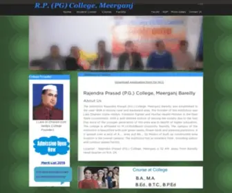 RPDcbareilly.org(Rajendra Prasad Degree College) Screenshot