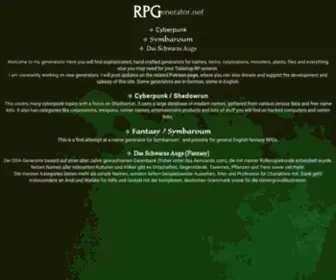 Rpgenerator.net(RPG) Screenshot