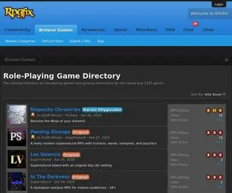 RPgfix.com(Role-Playing Game Directory) Screenshot
