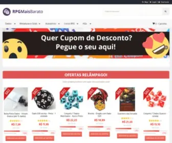 RPgmaisbarato.com(Loja especializada em Dados de RPG e Livros) Screenshot