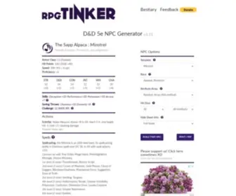RPgtinker.com(RPG Tinker) Screenshot